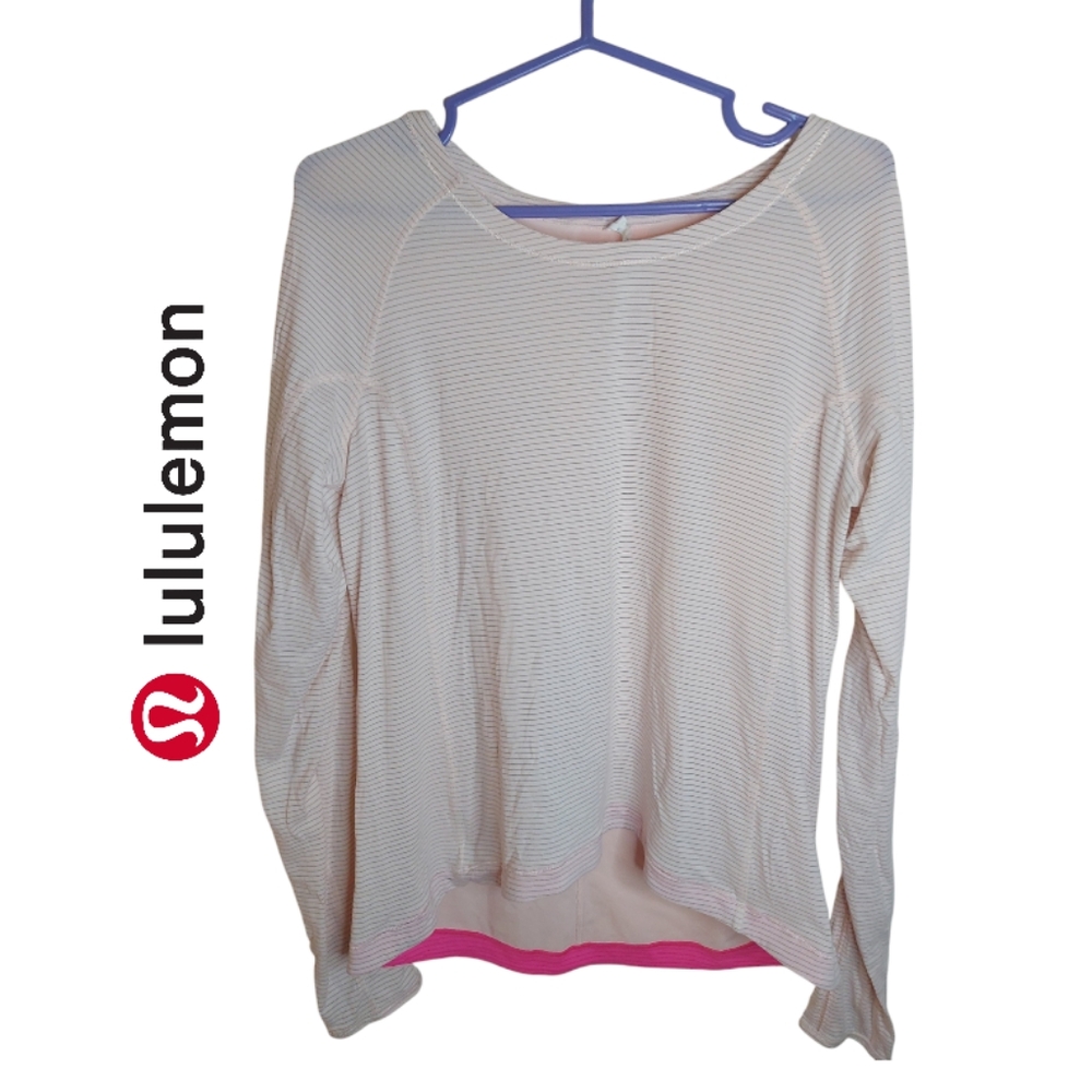 Lululemon Run : Silver Lining Long Sleeve Pink